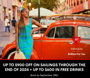 Read more about the article Hold on to Summer with Virgin Voyages and up to $600 in Free Drinks!